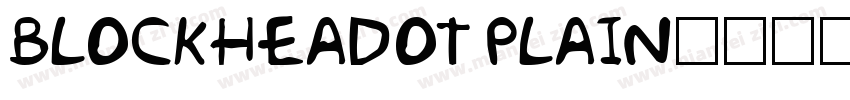 BlockheadOT Plain字体转换